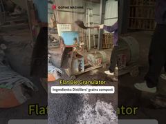 1-2 T / H أسطواني نوع جديد السماد العضوي المحبب شقة يموت بيليه مطحنة