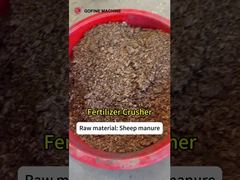 روث الأغنام المواد شبه الرطبة طحن معدات إنتاج الأسمدة العضوية